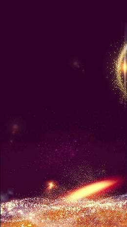 金色提前放价漂浮粒子H5背景素材