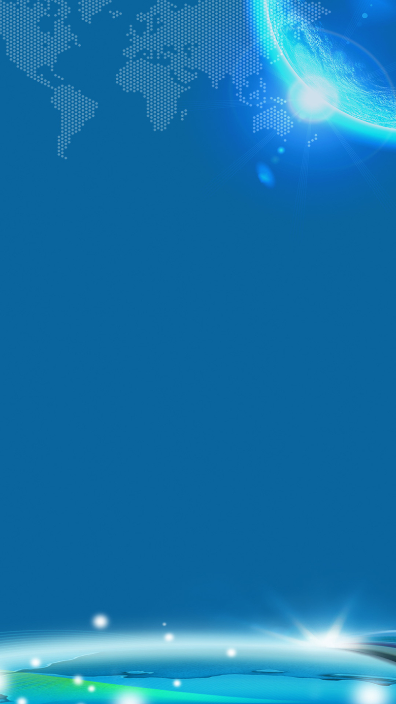 蓝色商务地图h5背景