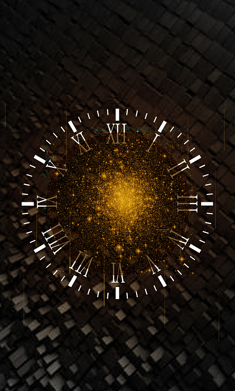 炫酷时钟海报背景素材