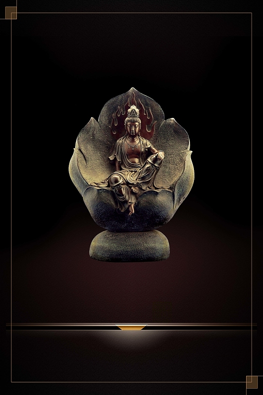 风佛文化h5背景素材psdjpg中国风茶叶茶艺佛学背景素材jpg水墨佛教