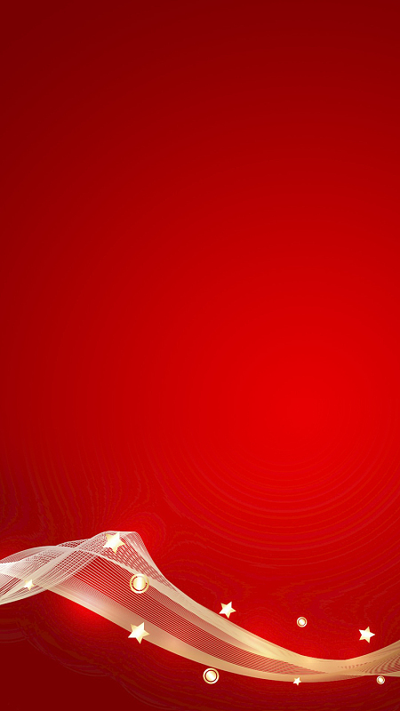 金色闪耀红色h5背景