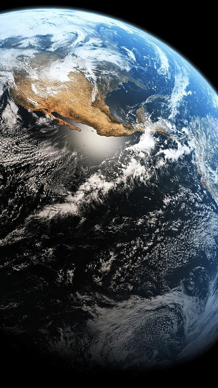 蓝色地球表面手机端h5背景