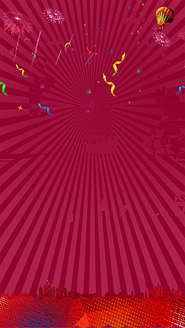 五一特惠商务红底H5背景