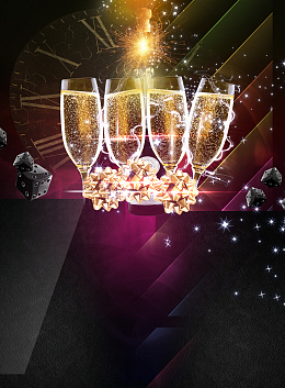 招聘简章黑色大气酒吧海报