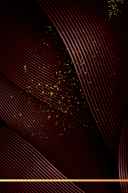 深咖色奢华风格邀请函海报