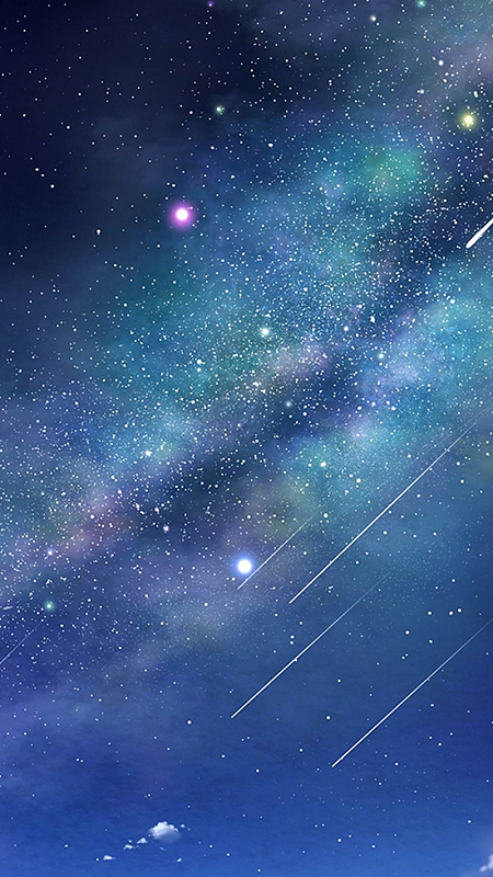 蓝色科技星空手机端h5背景