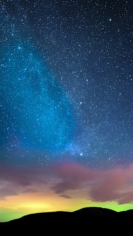 蓝色星空宇宙手机端H5背景