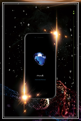 黑金苹果手机iPhone8促销