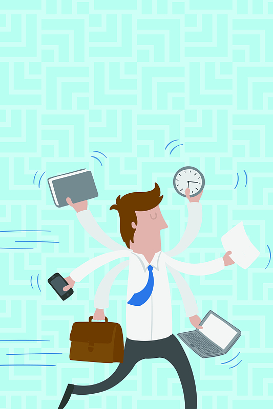 简约大气努力工作背景