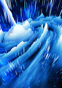 商务科技风格3D深蓝螺旋背景