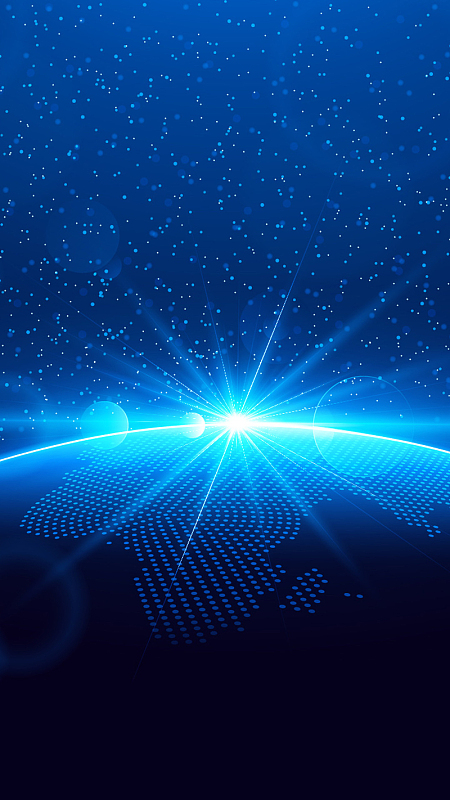 蓝色光影h5背景