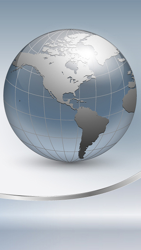 蓝色地球科技矢量图h5背景