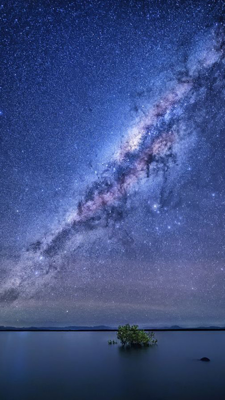 蓝色星空大海h5背景