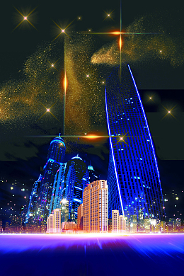 浪漫星空金融街海报