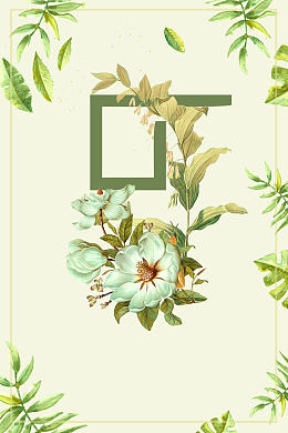 鲜花小店宣传促销海报