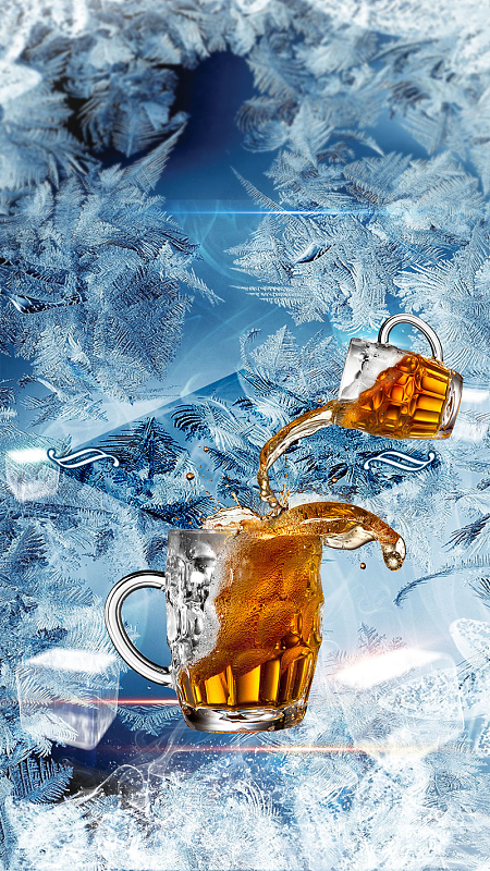 啤酒节宣传畅饮一夏h5背景素材