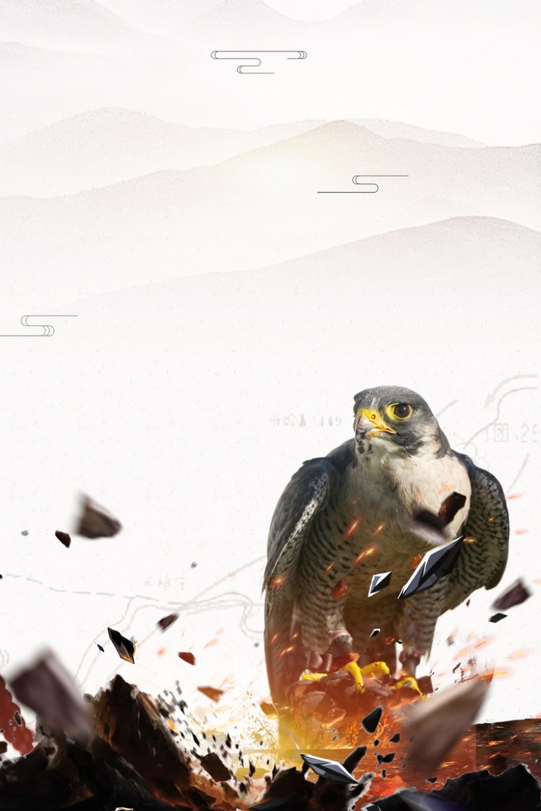 创意,大气,雄鹰展翅,分层文件,psd源文件,高清背景,psd素材,背景海报