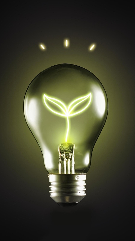 灯泡地球h5背景psdjpg科学技术财富红色背景psdjpg手绘灯泡环保绿色