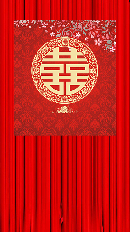 商务婚礼背景矢量H5背景素材