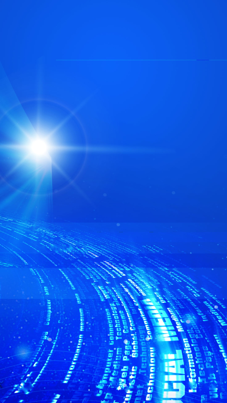 闪烁线条科技感蓝色背景h5背景素材