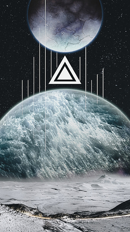 简约时尚星球科技感h5背景