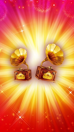 五一大酬宾商务红底发光H5背景