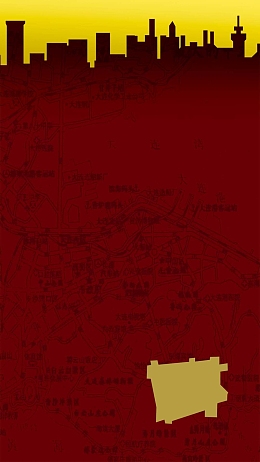 都市地图地产城市PSD分层H5背景素材