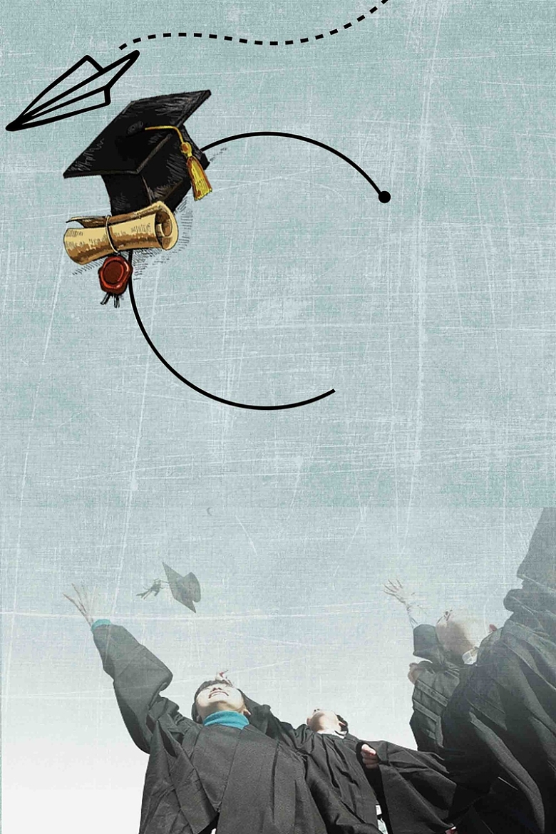 毕业不散场宣传海报背景模板