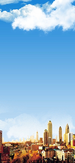 招商科技商务商业城市背景