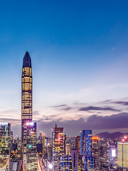 招商科技商务商业城市背景