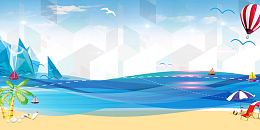 冰爽夏季卫浴促销海报背景素材