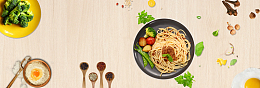 面食文艺小清新木纹banner