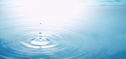蓝色水面滴水banner