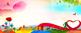 青春健康公益禁毒春季水彩清新banner