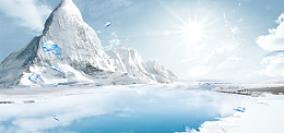 简约出色冬季雪山背景