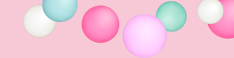 小清新立体球形球体淘宝背景