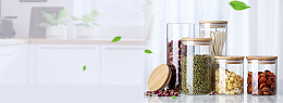 密封罐促销季文艺绿叶banner