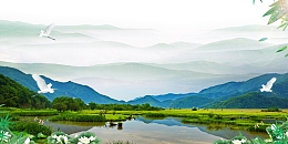 创意极简世界湿地日背景模板