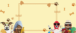 淘宝宠物店清新banner