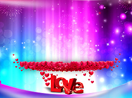 晚会 婚庆 婚礼梦幻浪漫海报背景素材