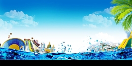 水上乐园泳池狂欢背景