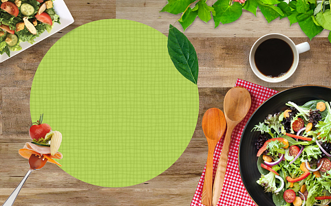 椰汁餐单海报背景素材