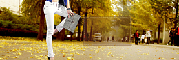 淘宝女裤牛仔裤秋景背景banner