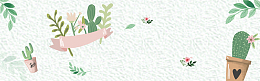 清新文艺夏至未至夏季促销女装banner