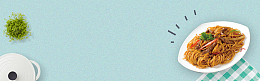 西餐美食纹理极简banner