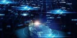 新能源汽车绿色环保背景模板