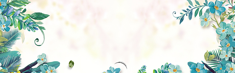 唯美森林花草全屏海报