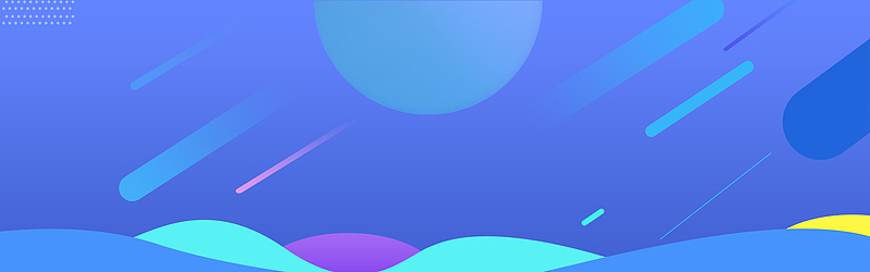 蓝色扁平几何扁平背景banner