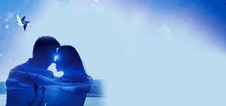 缘来是你七夕海报背景