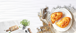 冬季烤红薯美食简约banner